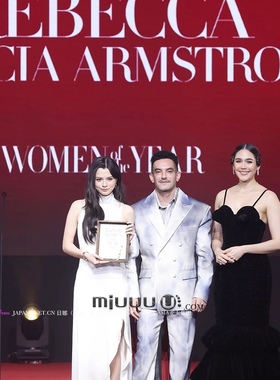 日娜高奢20XXASIA BUYER 12 hmo 开叉礼服裙白色缎面无袖连衣裙子