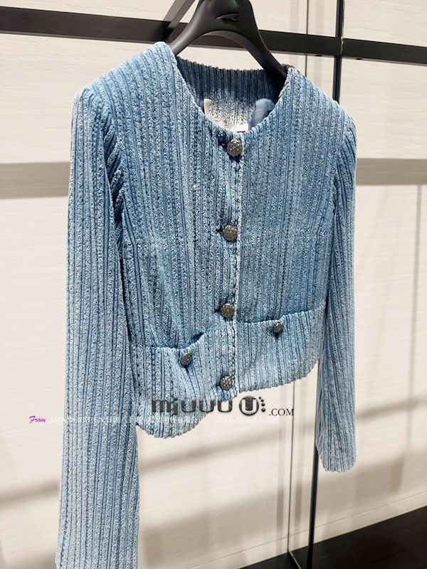 日娜高奢20XXASIA BUYER 12 bkl 新款小香风蓝色气质风修身短外套