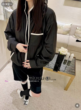 日娜高奢20XXASIA 5 xla 黑白色运动立领防晒衫女轻薄透气上衣夏