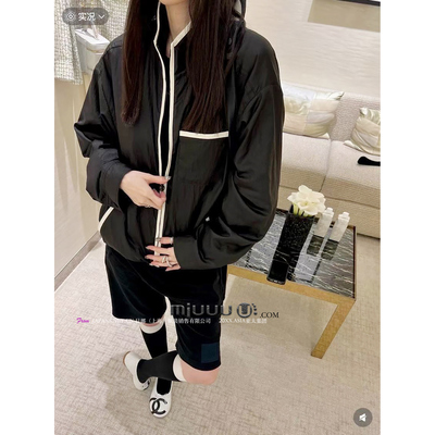 日娜高奢20XXASIA 5 xla 黑白色运动立领防晒衫女轻薄透气上衣夏