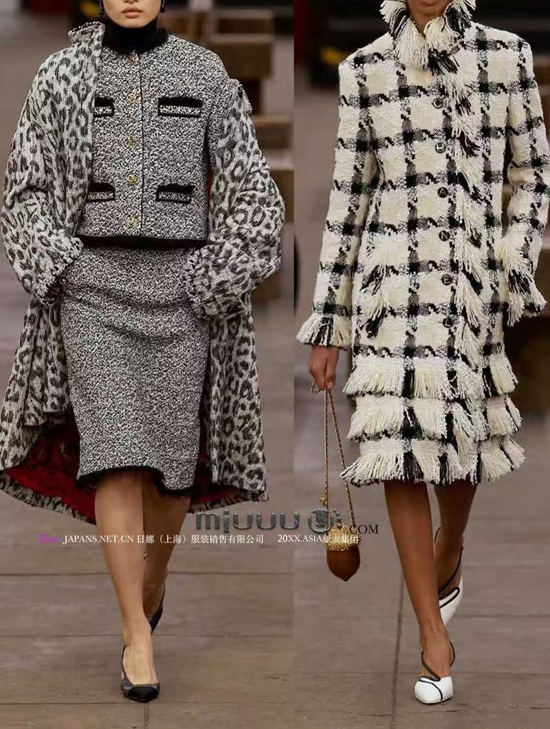 日娜高奢20XXASIA BUYER 12 eop 2025新款黑白撞色气质风长款外套