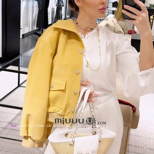 26早春百搭休闲黄色短款 日娜高奢20XXASIA hja 夹克上衣 BUYER