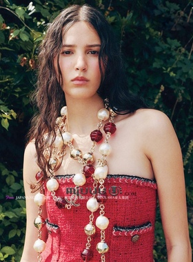 日娜高奢20XXASIA BUYER 11 qwg 小香风红色收腰气质抹胸连衣裙女