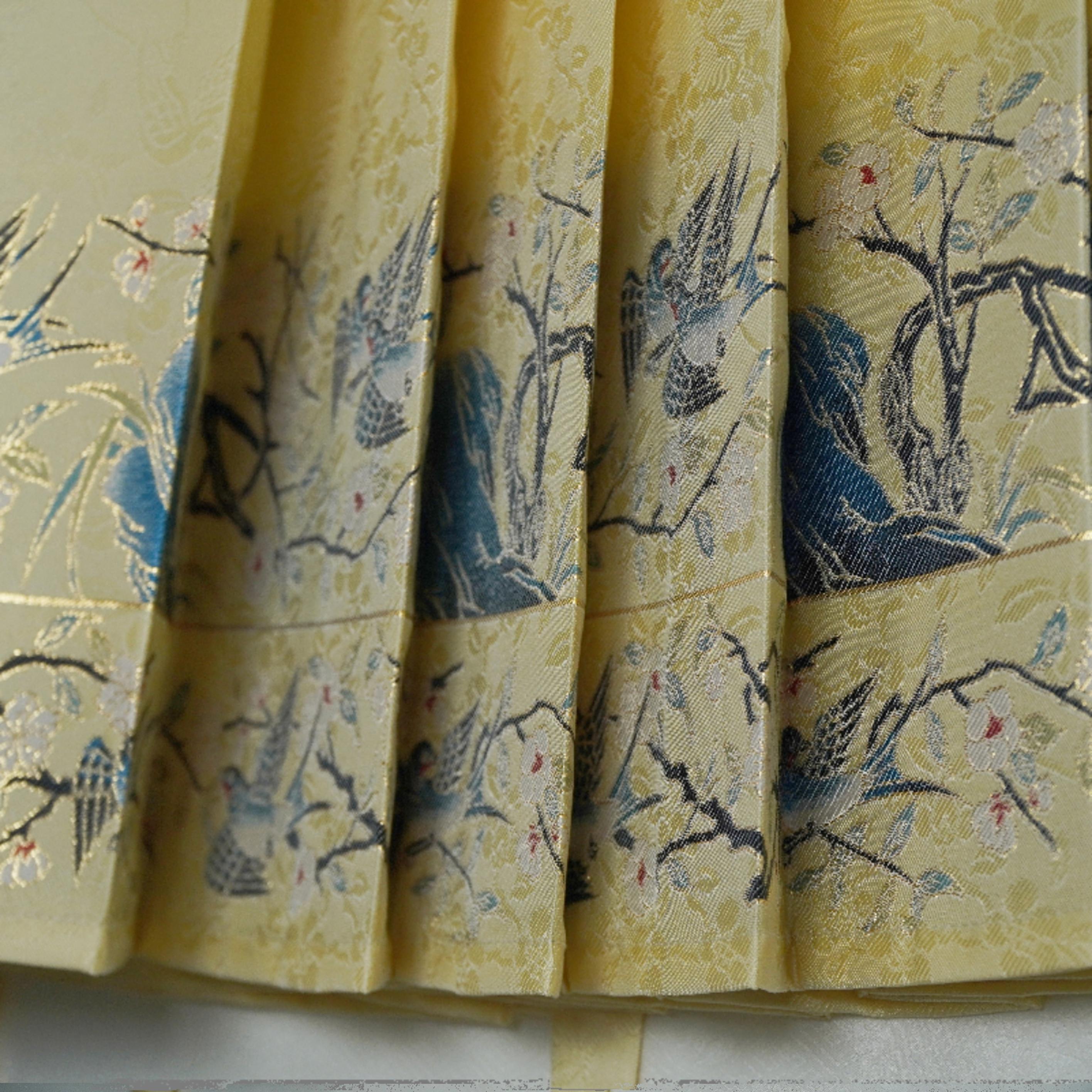 木兰禧原创杏林春燕马面裙面料