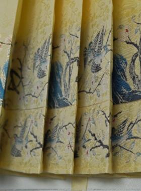 木兰禧原创杏林春燕马面裙面料