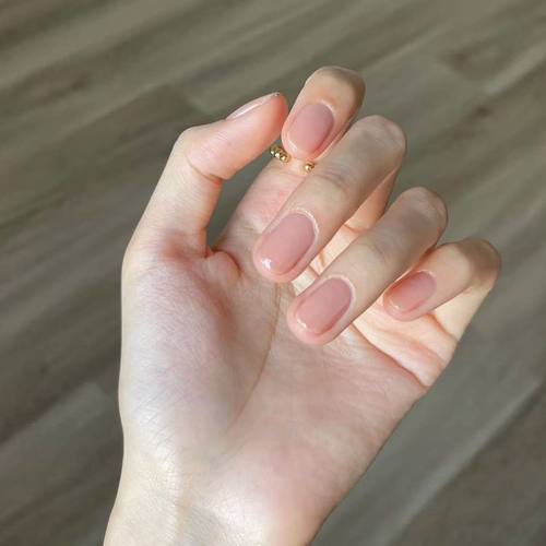 学生通勤裸色系列细闪亮晶晶指甲油免烤不可撕持久不掉色快干显白