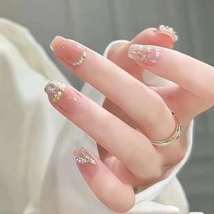 网红nails美甲穿戴甲甲片成品美甲指甲可拆卸美甲假指甲贴片