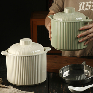 食品级储油罐大陶瓷瓷罐装猪油罐家用耐高温猪油容器猪油罐带盖