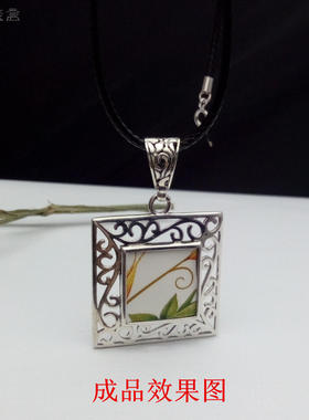 复古枝蔓花纹正方形空托