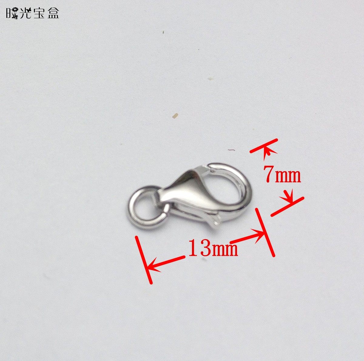 s925纯银镀白金 外贸厂 厚实款龙虾扣 项链扣 接头 项链挂钩 diy,饰品/流行首饰/时尚饰品新,扣,淘宝优惠券,粉丝福利购,淘宝优惠卷