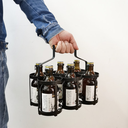 便携式手提红酒啤酒筐篮