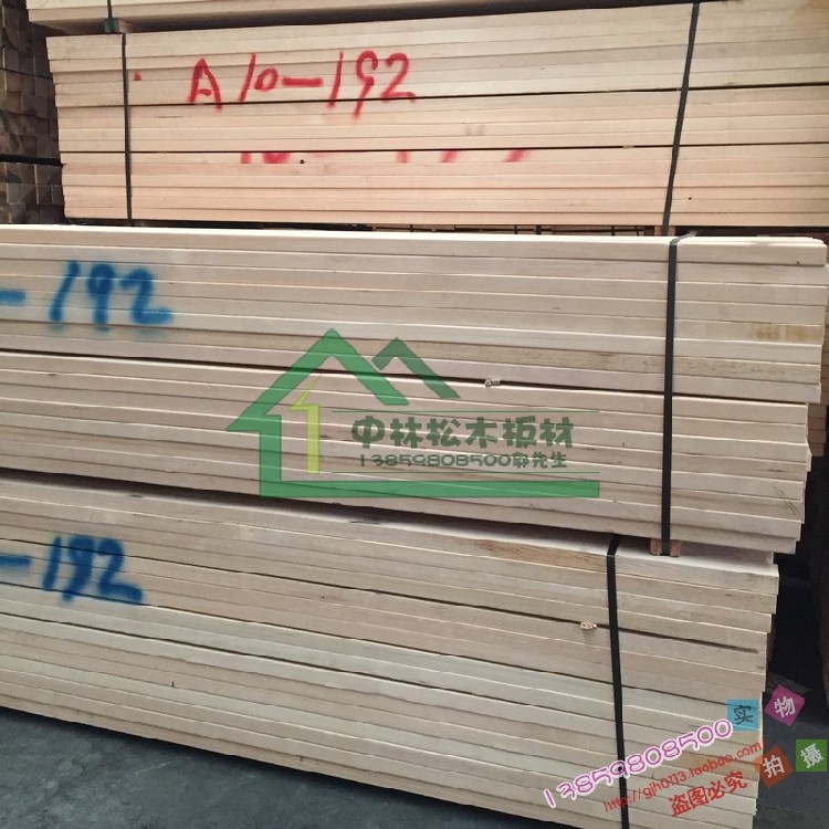 云南厂家无节铁杉木方 松木无节扣板装饰板材衣柜床柱 铁杉桑拿板