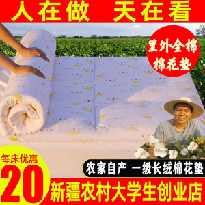 新疆纯棉花床垫棉絮褥子垫被家用学生单人宿舍铺底被褥榻榻米垫子