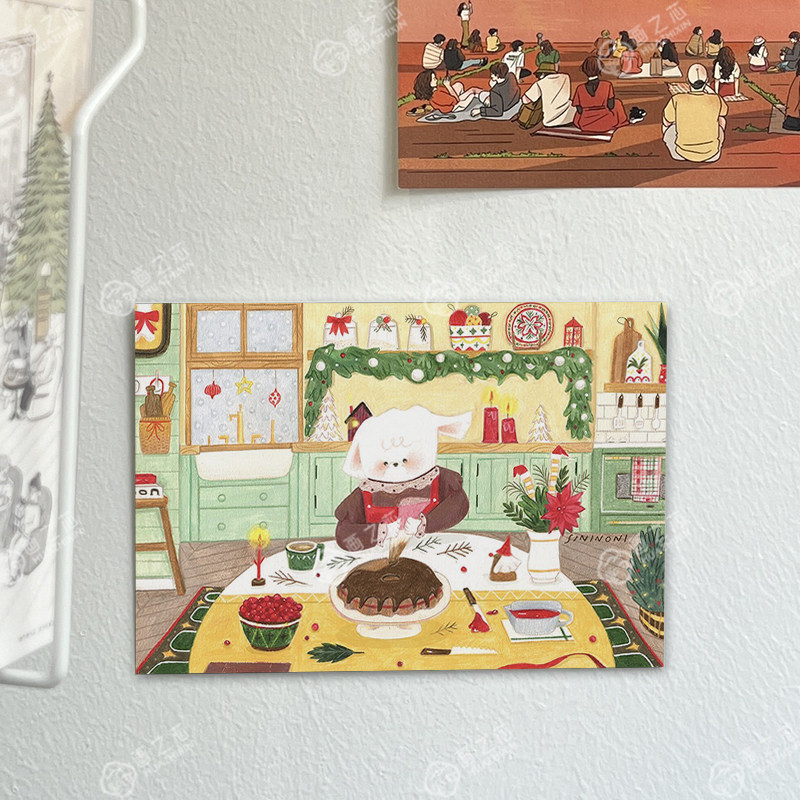 小狗村日常插画系列氛围感儿童房装饰画芯自粘油画布画芯不含画框,家居饰品,现代装饰画,淘宝优惠券,粉丝福利购,淘宝优惠卷