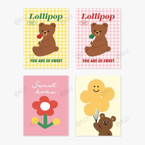 可爱卡通ins风插画儿童房装饰画