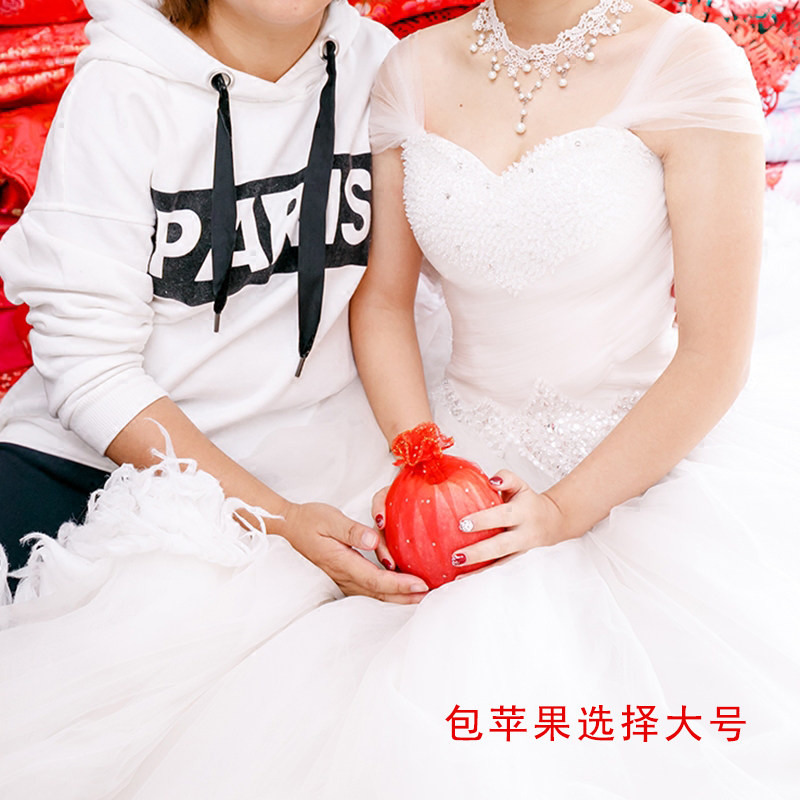 结婚新娘出嫁包苹果枣栗子袋 喜糖盒/糖盒配件