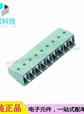 DB128V-5.08-9P-GN-S 螺钉式接线端子 间距5.08mm 直插1x9P 绿色
