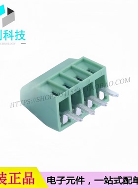 DB125-2.54-4P-GN-S 螺钉式接线端子 间距2.54mm 直插1x4P绿色