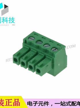 KF2EDGK-3.81-4P绿色插拔式接线端子3.81mm1*4P