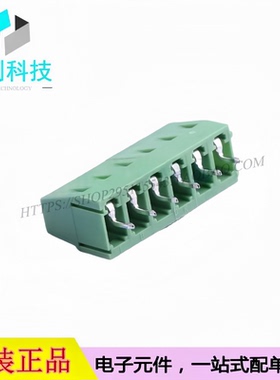 WJ128V-5.0-6P  螺钉式接线端子 间距5mm 直插1x6P 绿色可拼接