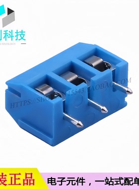 DB301V-5.0-3P-BU-S 螺钉式接线端子 间距5mm 直插1x3P 蓝色