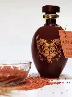 陕西延安米酒5年陈酿糜子甘泉酒黄半干型酒养生纯粮750ml/瓶