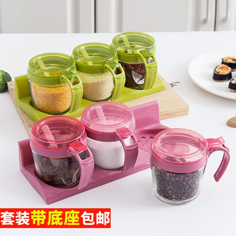 kitchen Storage Seasoning Box household Simplicity Glass Seasoning bottles Condiments Salt shaker suit Containers originality Sugar Bowlin the Kitchen/Cooking utensils , Kitchen Gadgets/Kitchen storage , Storage jars/Kitchen storage containers , Seasoning bottles  category - from Buy2taobao.com to provide professional Taobao agent buy service