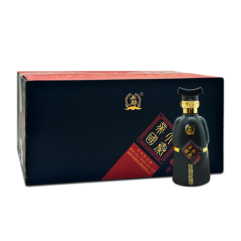 老榆林小上将45度浓香型白酒125mLx20瓶整箱装小酒粮食酒