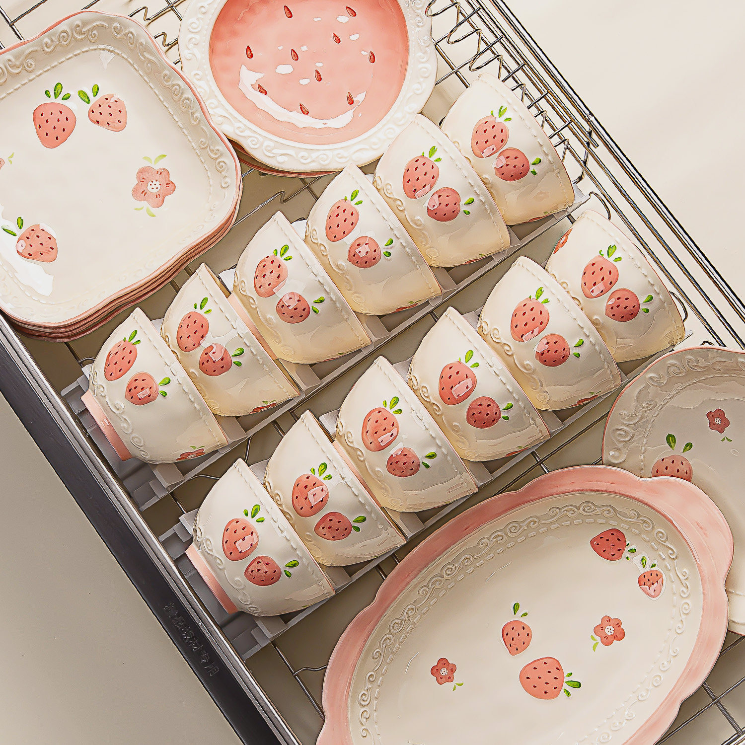 碗家用2026新款高颜值陶瓷餐具套装乔迁新居釉下彩碗碟碗筷组合