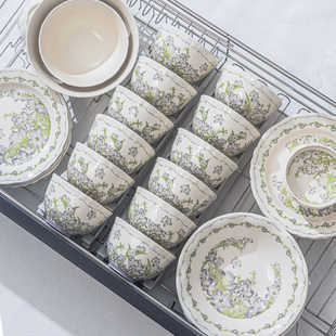 碗盘餐具家用2025新款高颜值景德镇陶瓷餐具套装乔迁之喜新婚礼物