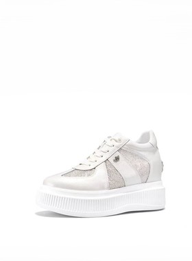 【隐形内增高9cm】25年新品厚底内增高超轻网纱饼干鞋女240GWA