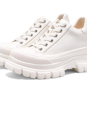 【8.5cm厚底内增高】25春新品超轻百搭休闲板鞋小白鞋女466QNA