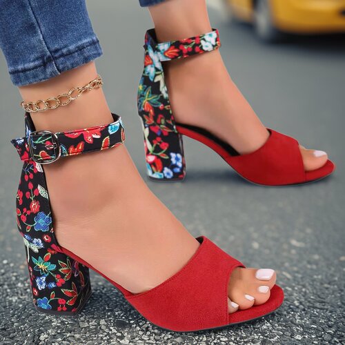 2025粗跟7.5cm凉鞋女high thick heels sandals for women shoes