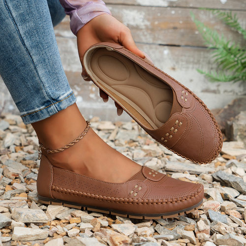 Ladies summer flat shoes Large size 42 women PU Loafers 女鞋
