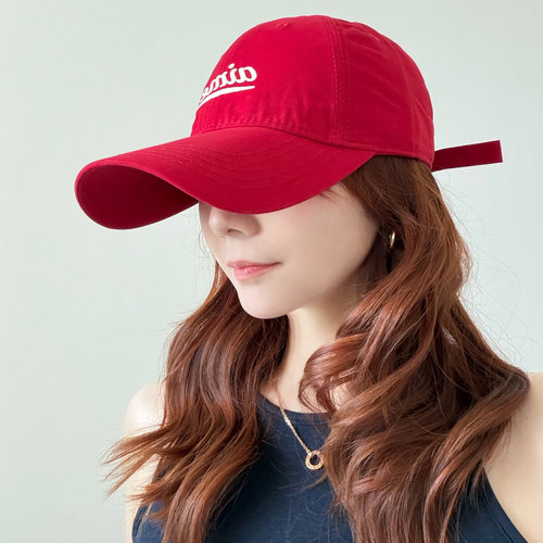 棒球帽子女春夏季加长帽檐大头围