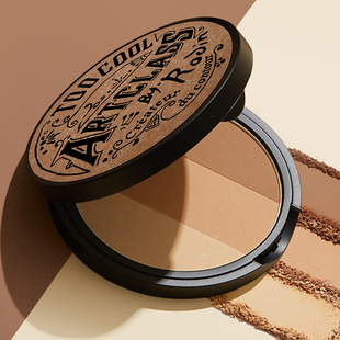 school涂酷艺术三色修容粉饼 for 阴影鼻侧影发际线 cool 韩国too