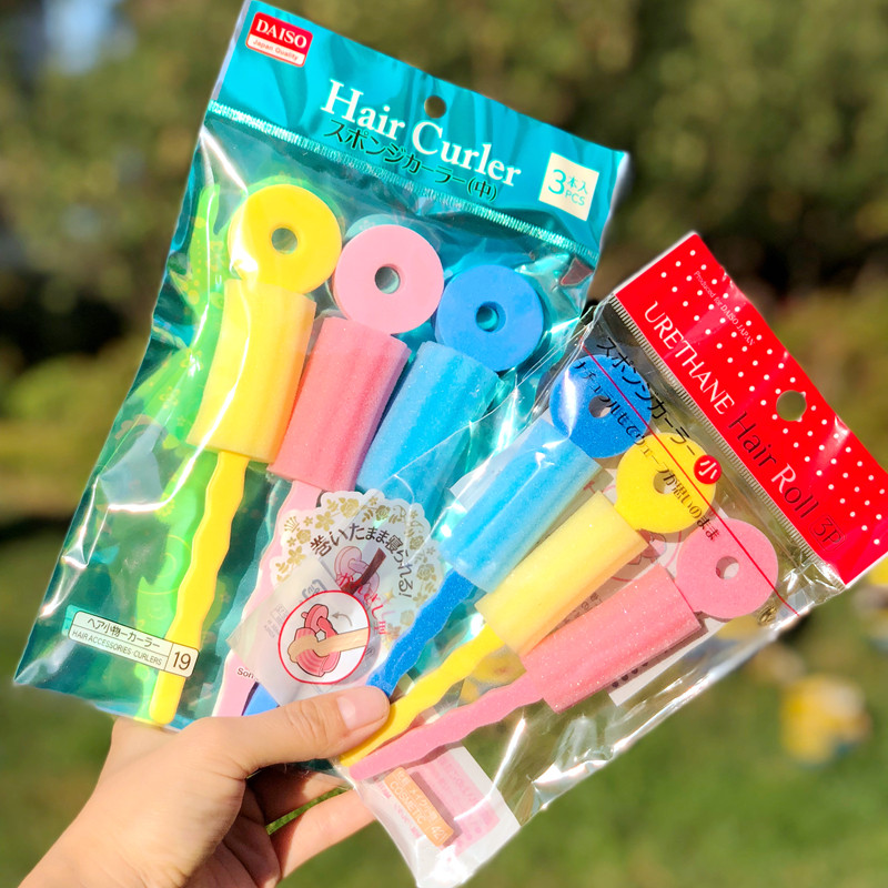 日本DAISO大创刘海海绵卷发棒 睡眠卷发神器不伤发懒人梨花头造型,个人护理/保健/按摩器材,其它美发工具,淘宝优惠券,粉丝福利购,淘宝优惠卷