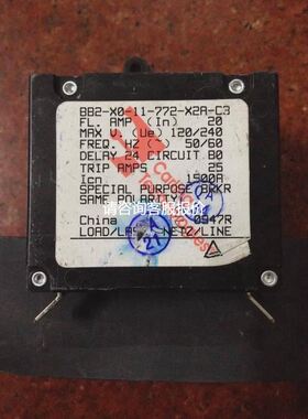 CarlingTechnologies/嘉灵2P20A断路器开关BB2-X0-11