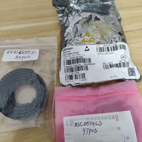 样品BSC098N10NS5等型号数如图，共510pcs，2