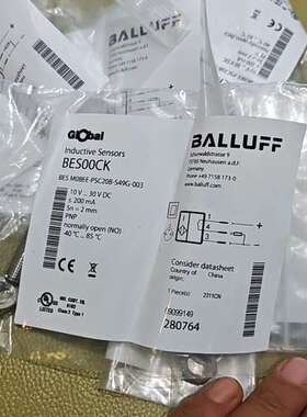 巴鲁夫BES00CK接近传感器BES M08EE-PSC20