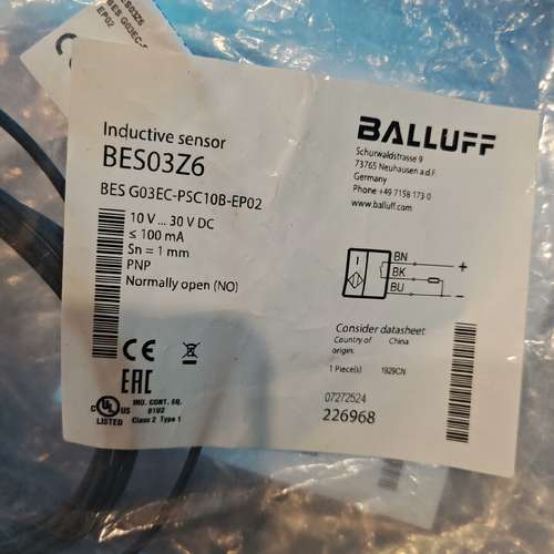 巴鲁夫BES03Z6   BES G03EC-PSC10B-