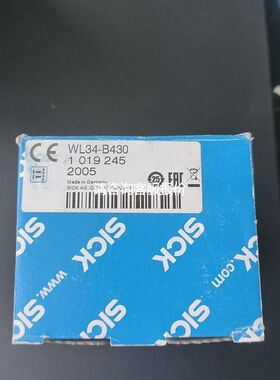 SICK传感器101924 货号WL34-B430实物拍摄拍前议