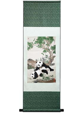 蜀锦中华国宝银杏熊猫四川特色