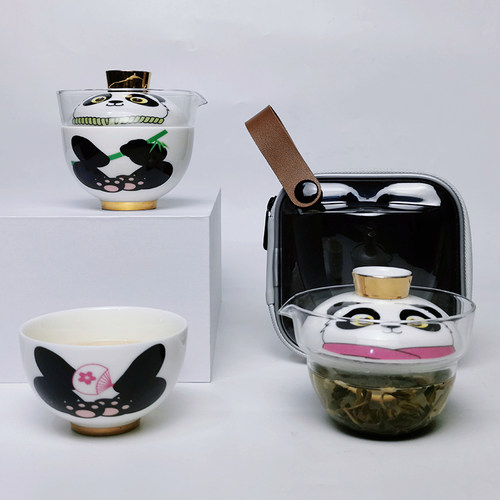 老秀馆旅行茶具套装便携式快客杯