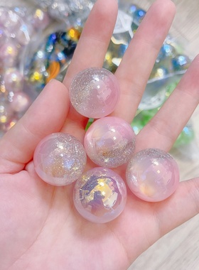 海蒂珠饰卡25mm半孔大珠子手工DIY串珠配饰配件散珠