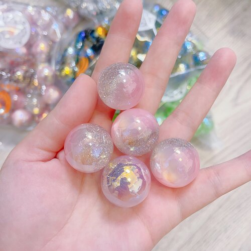 海蒂珠饰卡25mm半孔大珠子手工DIY串珠配饰配件散珠