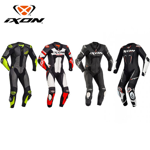 IXON连体皮衣赛车防摔服男女款