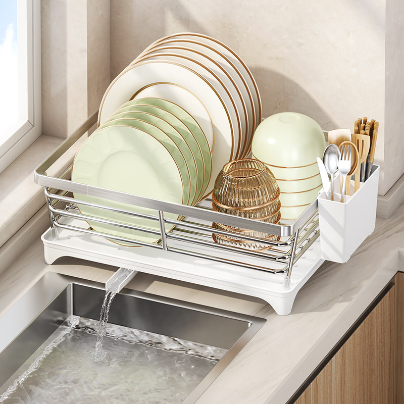 自排水碗碟碗盘收纳架沥水架家用放碗架碗筷收纳盒碗柜厨房置物架,厨房/烹饪用具,碗架,淘宝优惠券,粉丝福利购,淘宝优惠卷