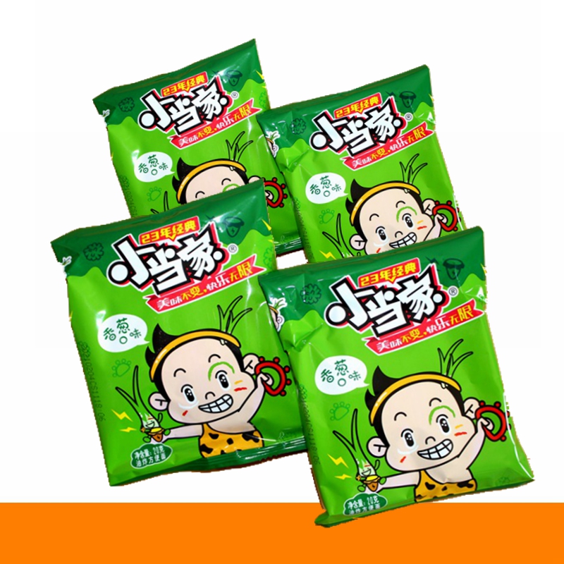 小当家干脆面香葱味脆脆面干吃面方便面20g*48袋整箱包邮