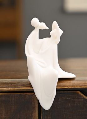 陶瓷无相佛玄关人物客厅新中式桌面酒柜工艺品茶室博古架软装摆件